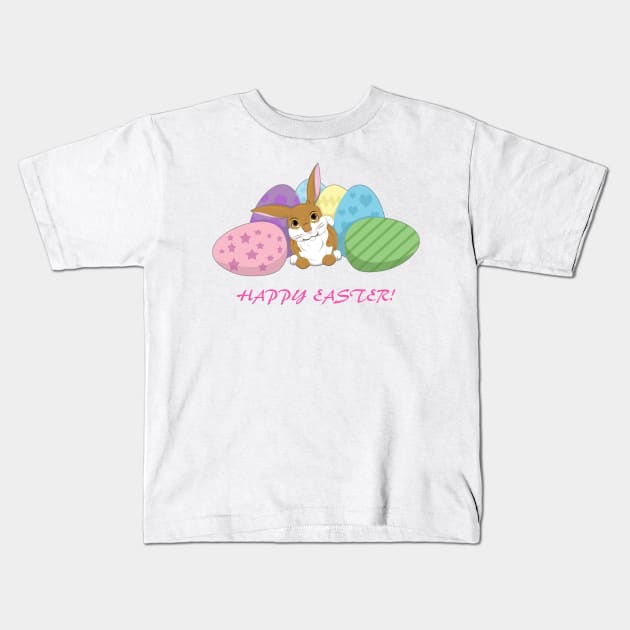 Easter Bunny Kids T-Shirt by SakuraDragon